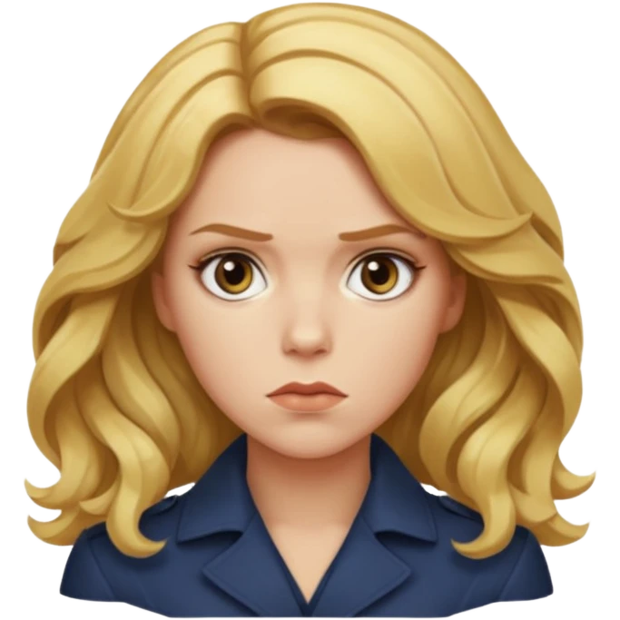 natasha romanoff with blond wavy hair emoji
