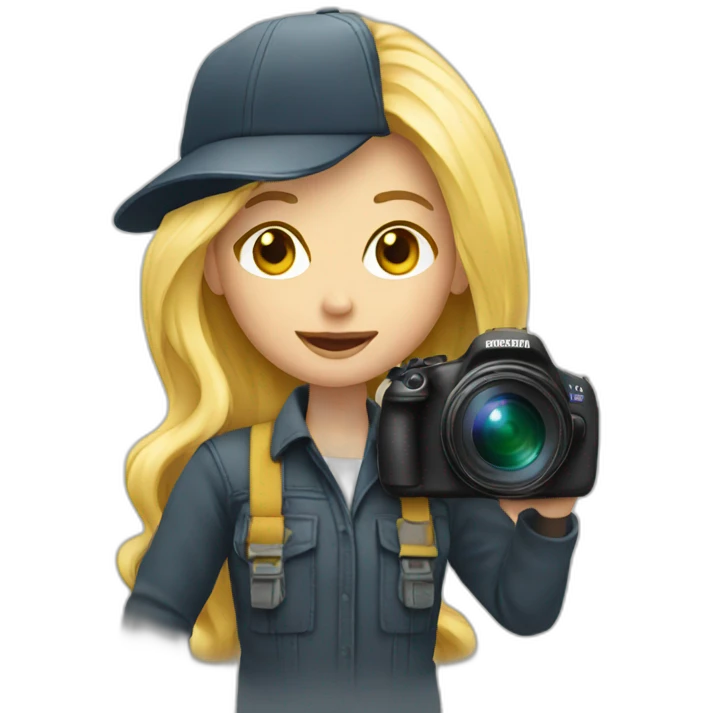 photographer blond emoji