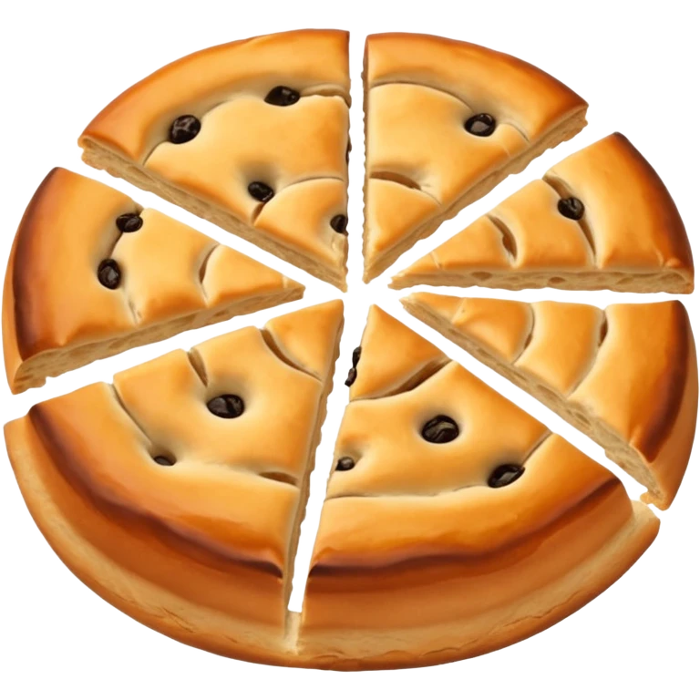 round focaccia without seasoning emoji