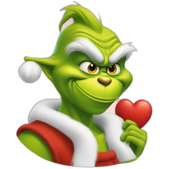Grinch love emoji