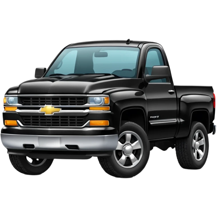 Black Chevy Truck emoji