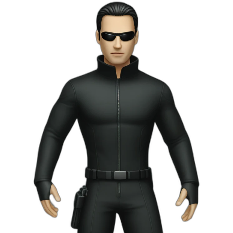 The Matrix man full body emoji