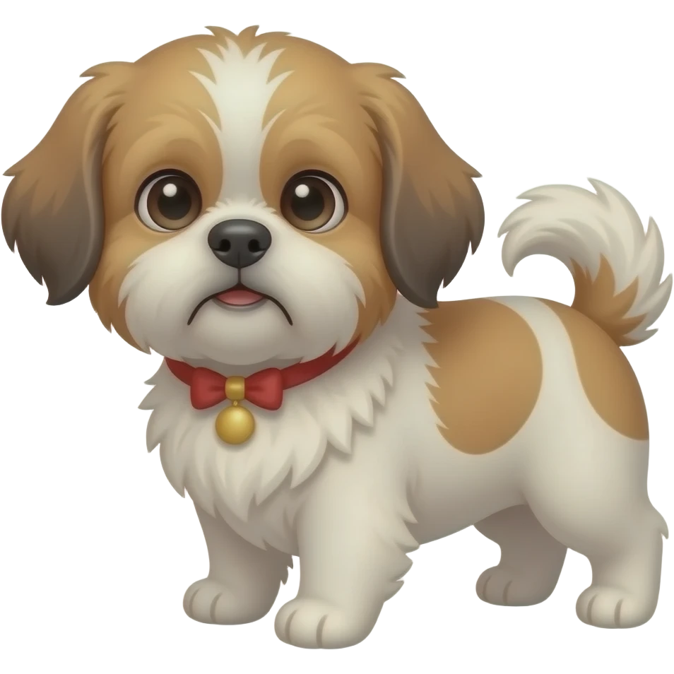 cute shih tzu animated emoji