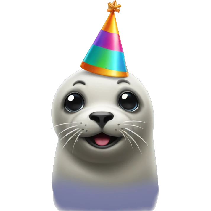 seal with party hat emoji