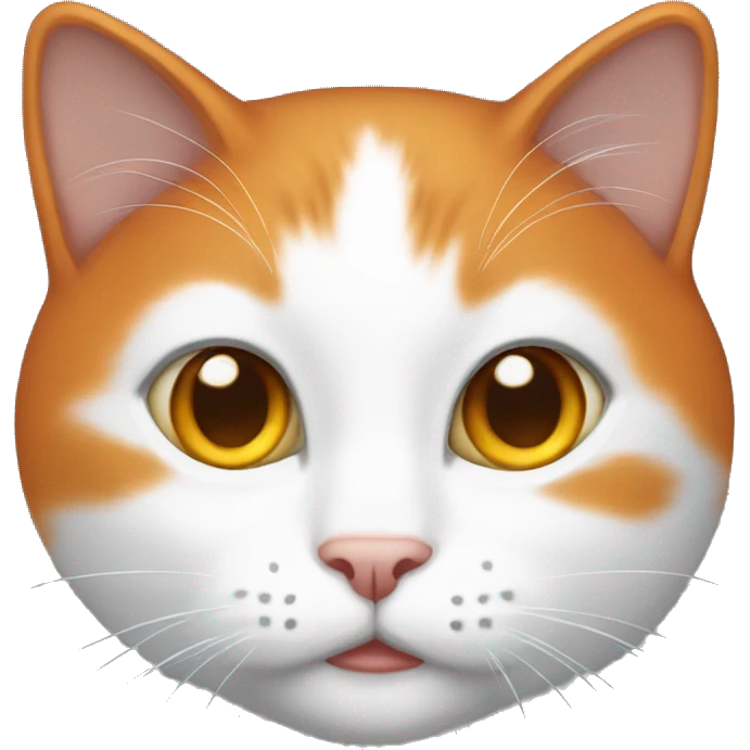 White and orang female cat emoji