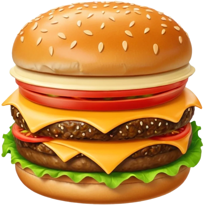 Cartoon Hamburger Emoji emoji