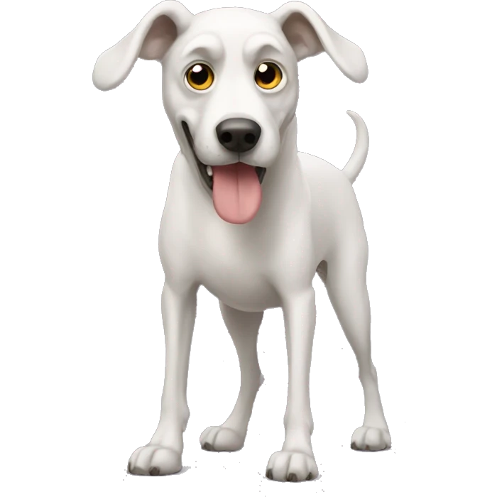 Tall spooky dog emoji