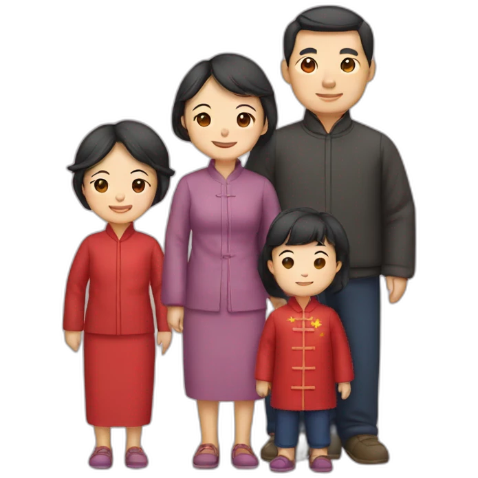 Chinese family emoji