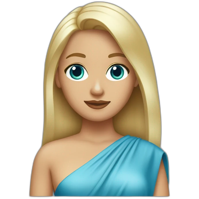 tanned blonde girl with bobbed hair and bleu eyes married with ryan gosling emoji