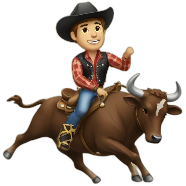 Bull rider emoji