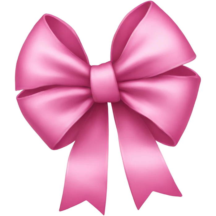 pink bow emoji