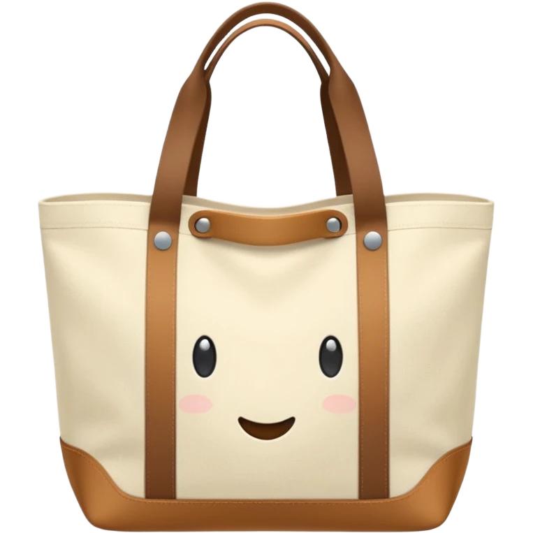 eco bag cream color emoji