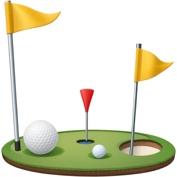 “Create a set of simple, cute, flat-style emojis themed around golf.  Designed in classic emoji style, consistent and expressive.” emoji