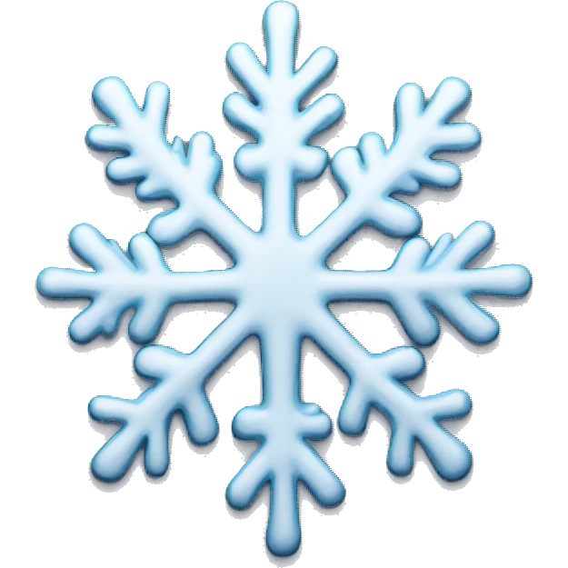 Melting snowflake emoji