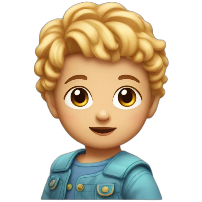 Super cute baby  emoji