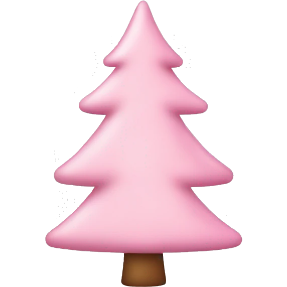 Light pink Christmas tree emoji