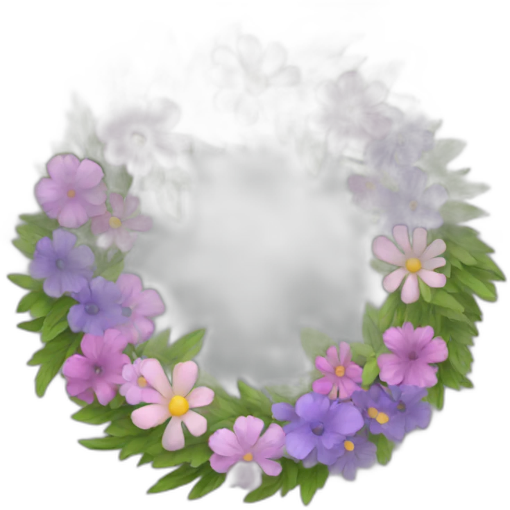 wreath of flowers emoji