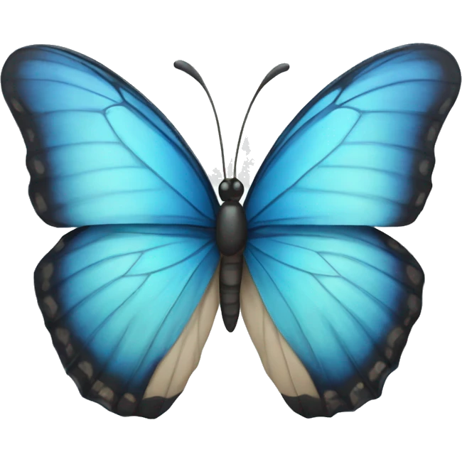 Blue butterfly emoji