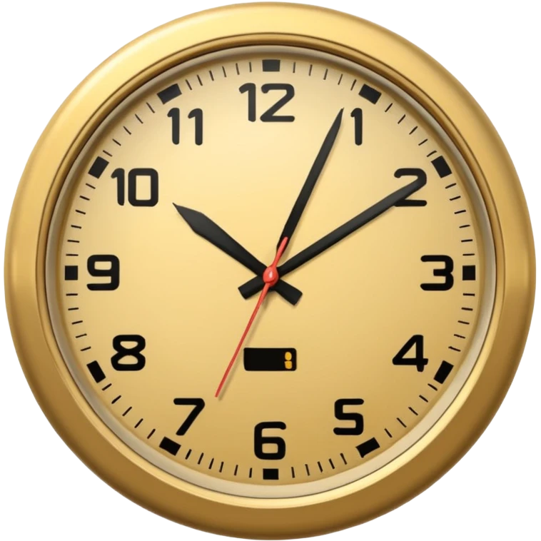 clock with the hands at 7 am emoji