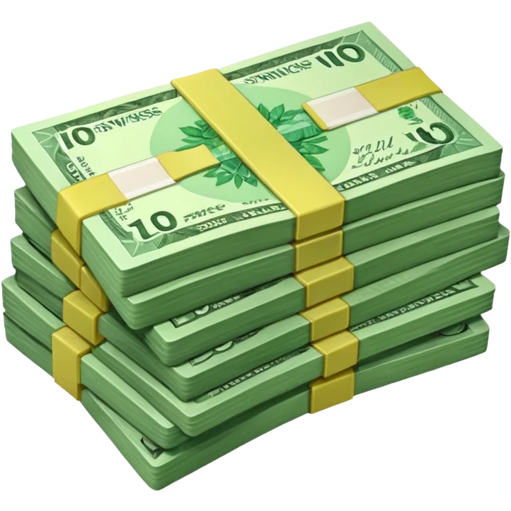 stack of Swiss francs banknotes emoji