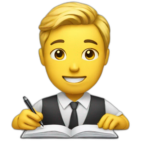 taking notes emoji