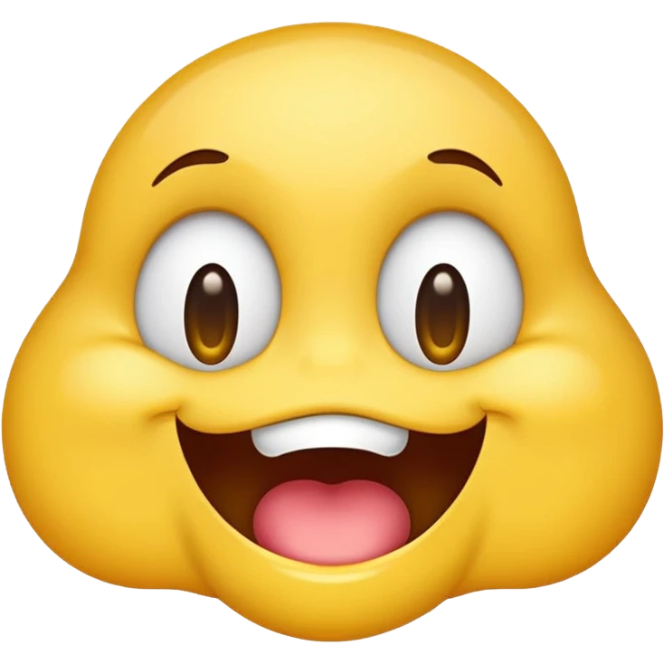 slurping and smirking emoji with drool emoji