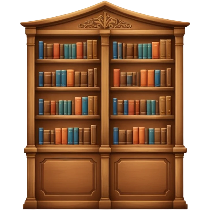 library aestetic emoji