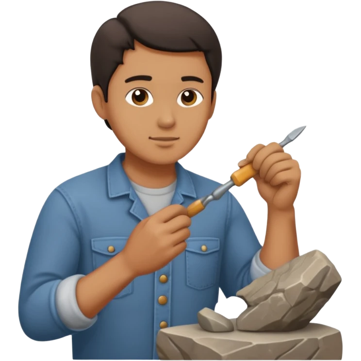 Sculptor on working on sculptor emoji