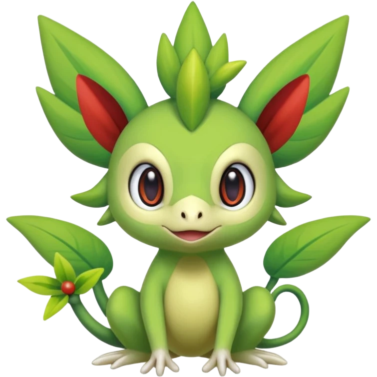  Fey Toony Sprigatito-Grookey-Celebi-Amaura-Grovyle-Shaymin-fusion-hybrid emoji