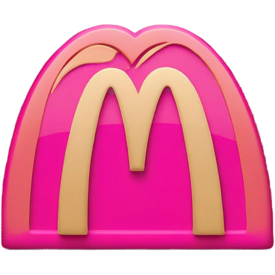 Pink McDonald’s icon emoji
