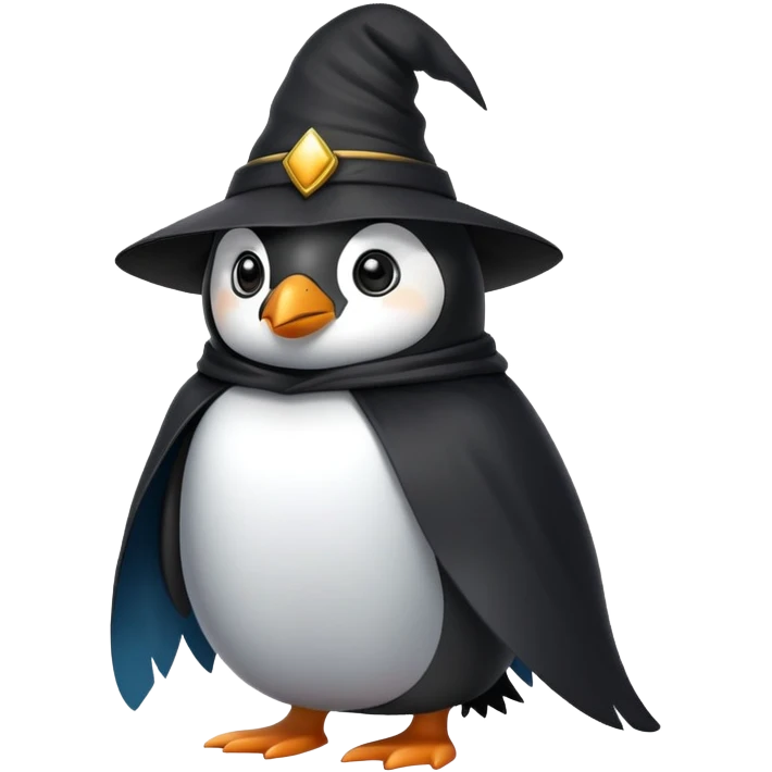 Penguin Wizard emo emoji