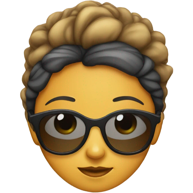 Girl with sun glasses emoji