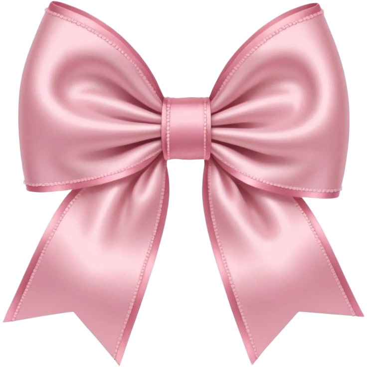 Cute light pink bow  emoji
