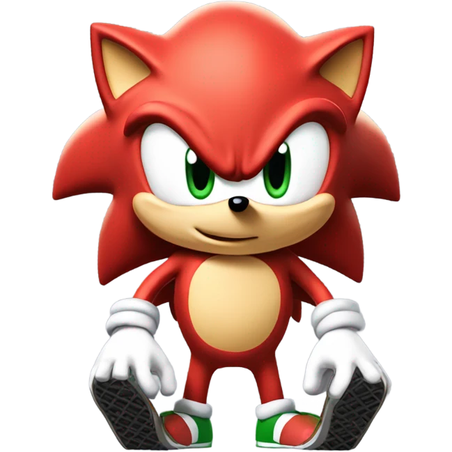 Sonic the hedge hog with Jordans on emoji