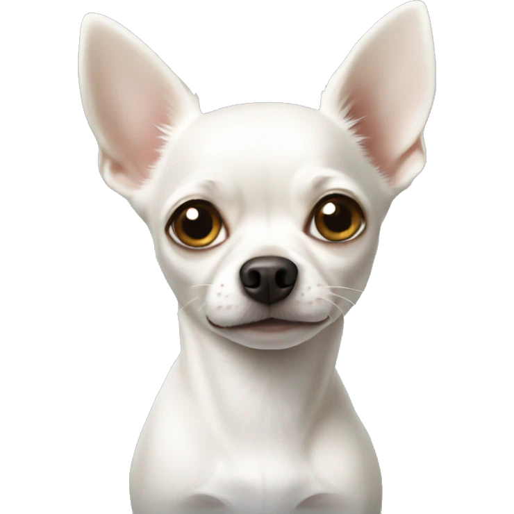 White chihuahua  emoji