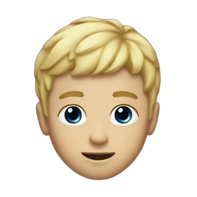 Small guy short blond hair with berr emoji