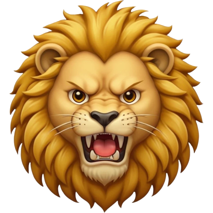 angry lion emoji