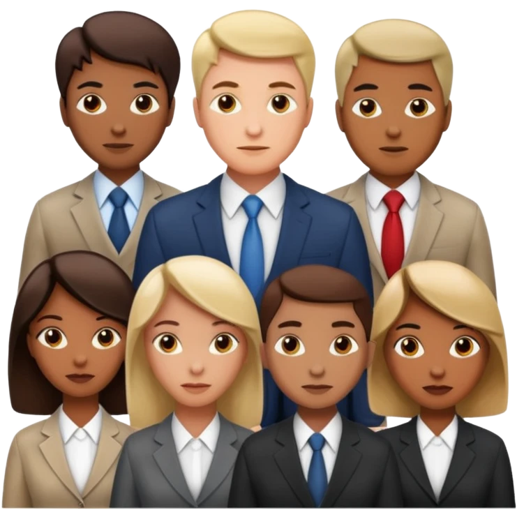 corporate social responsibility for large enterprise team but not wearing casual clothes emoji