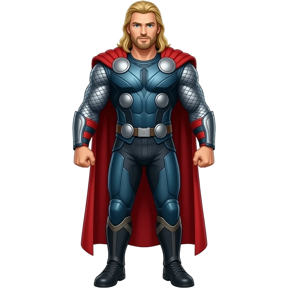 Muscular thor of avengers full body emoji