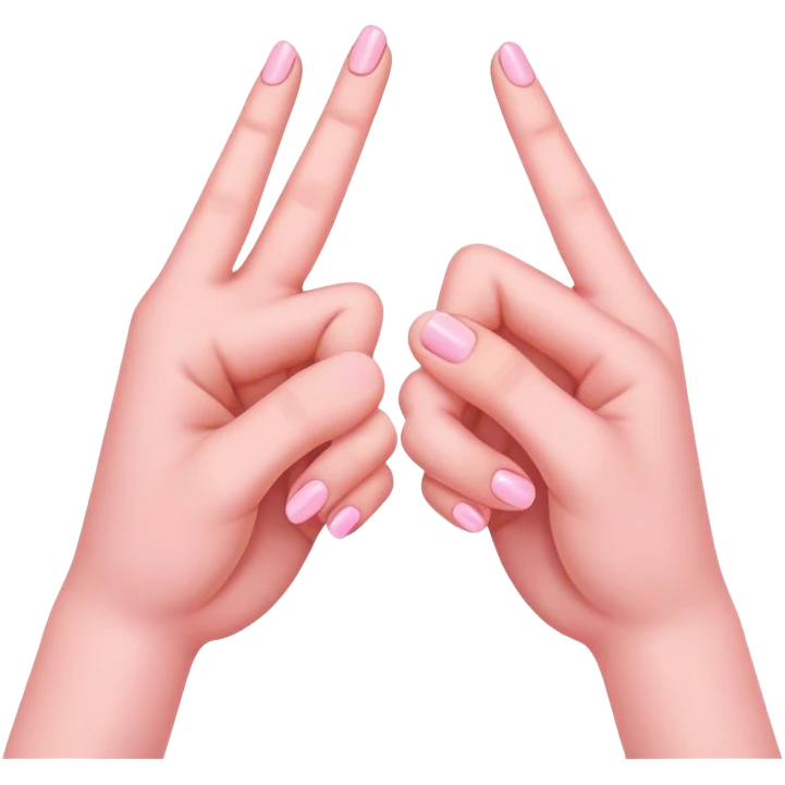 two pinky fingers interlocking emoji