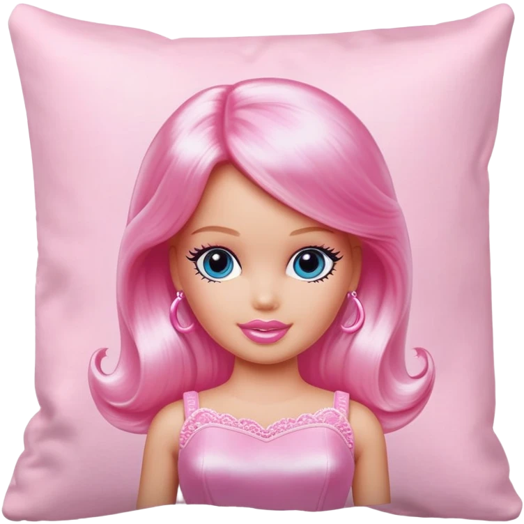 baby pink barbie pillow emoji