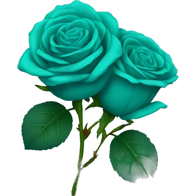 Teal Roses emoji