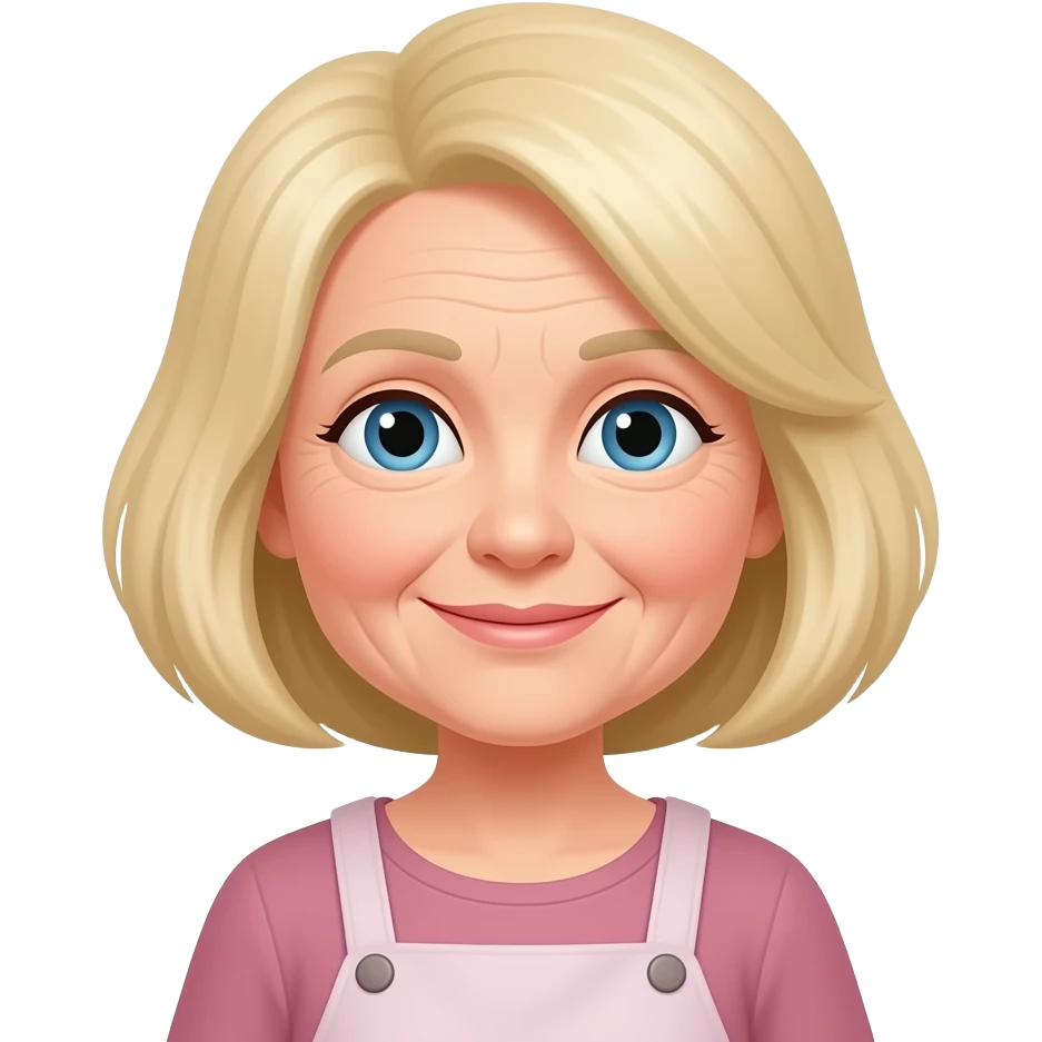 Blond grandma emoji