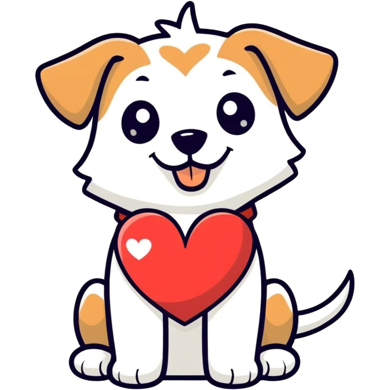 Dog heart emoji