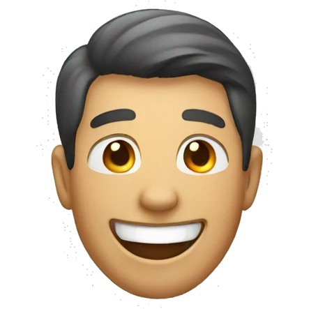 A man laughing  emoji
