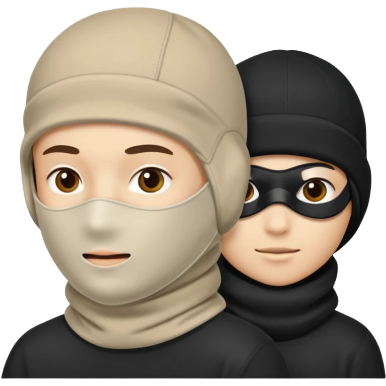 Personas con pasamontañas  emoji