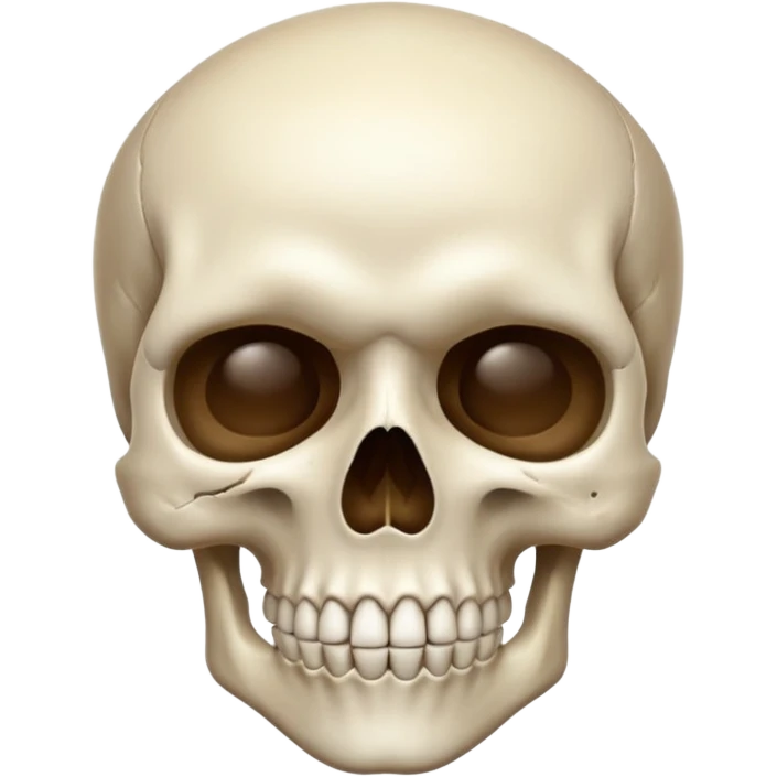 Skull. Shushing emoji
