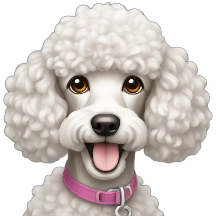 Poodle dog emoji