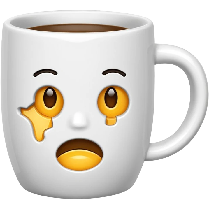 cracked mug emoji