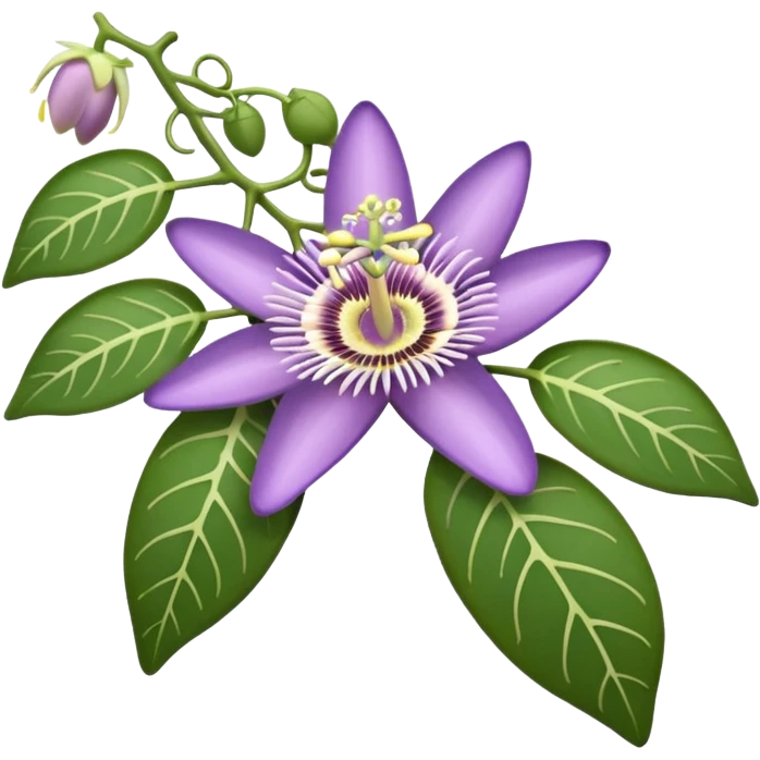 light purple passiflora vines emoji